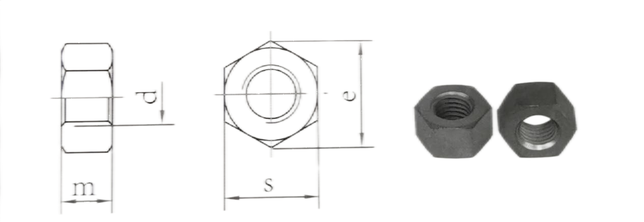 Tuercas hexagonales de titanio DIN934