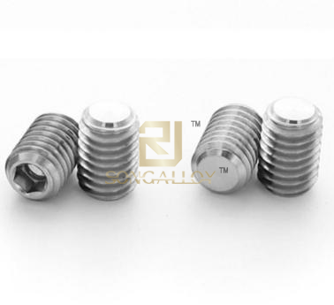 Tornillos de cabeza hexagonal de titanio GB/T77 con punta plana