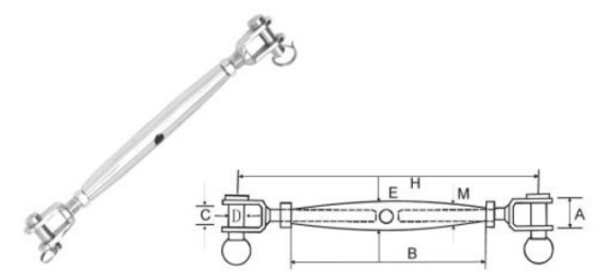 Tensor de mandíbula de acero inoxidable