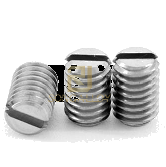 Tornillos de fijación ranurados de titanio GB/T73 con punta plana